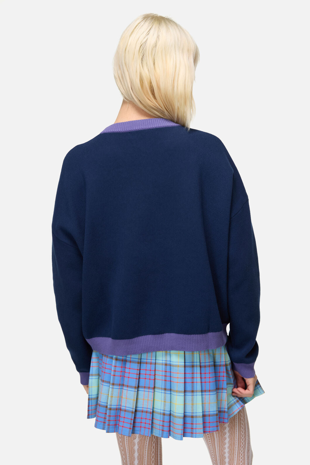Dangerfield NZ - Feathers Goth Cardigan - navy