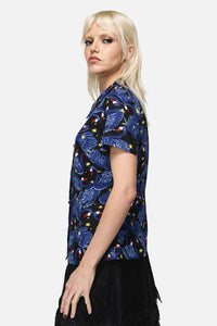 Dangerfield NZ - Swan Song Goth Blouse - black