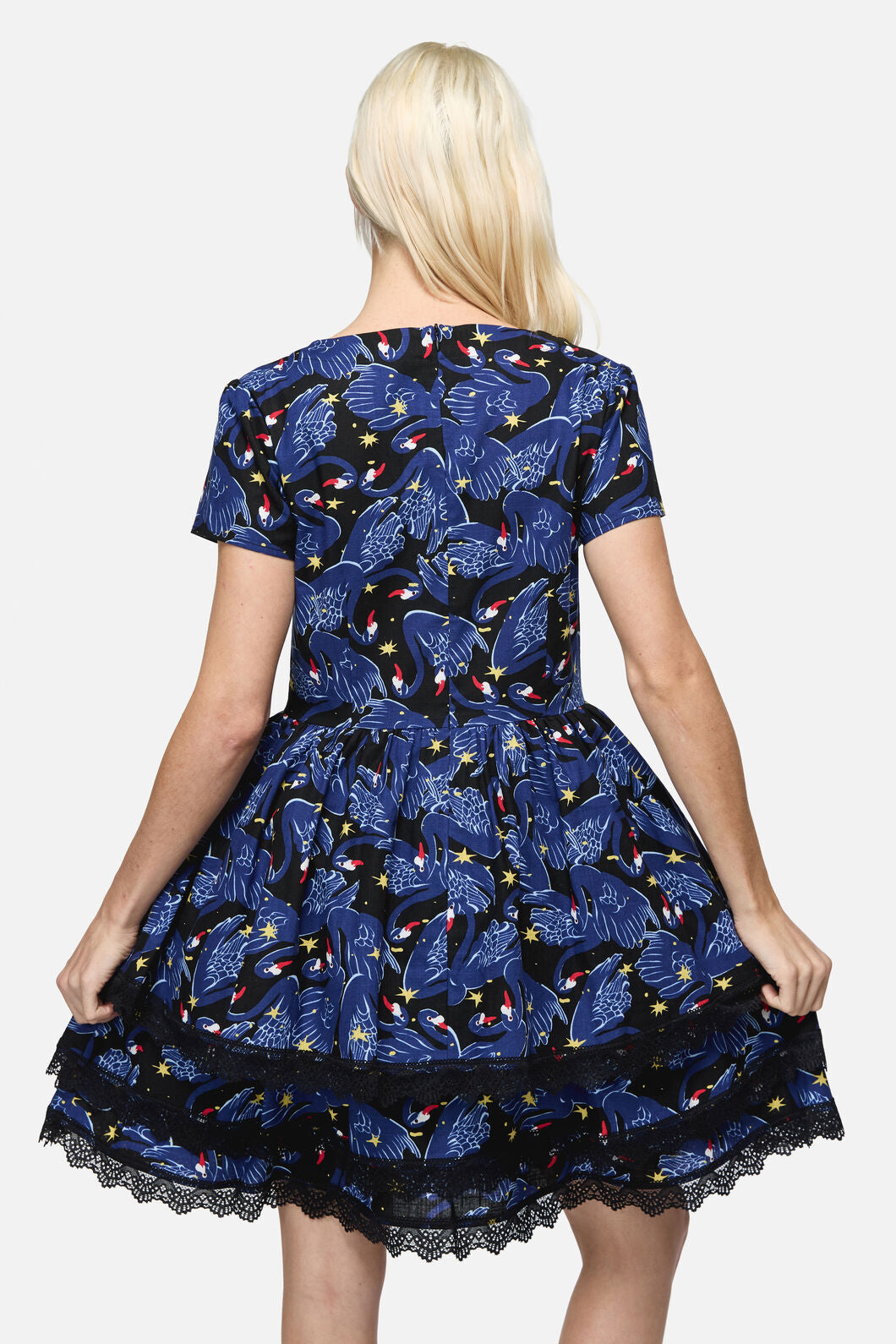 Dangerfield NZ - Swan Song Mini Dress - black