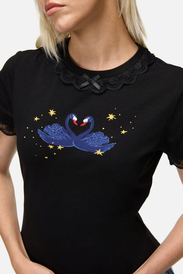 Dangerfield NZ - Feathers Goth Tee - black