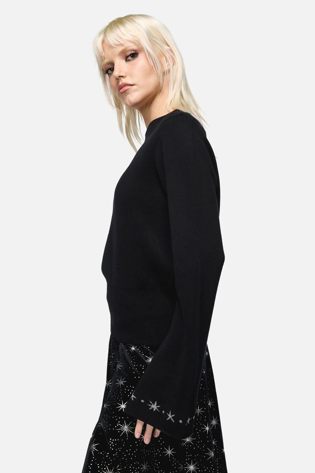 Dangerfield NZ - Feathers Goth Knit - black
