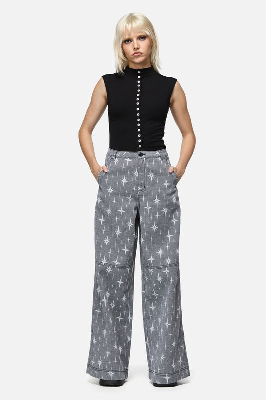 Dangerfield NZ - Odette Wide Leg Jean - black