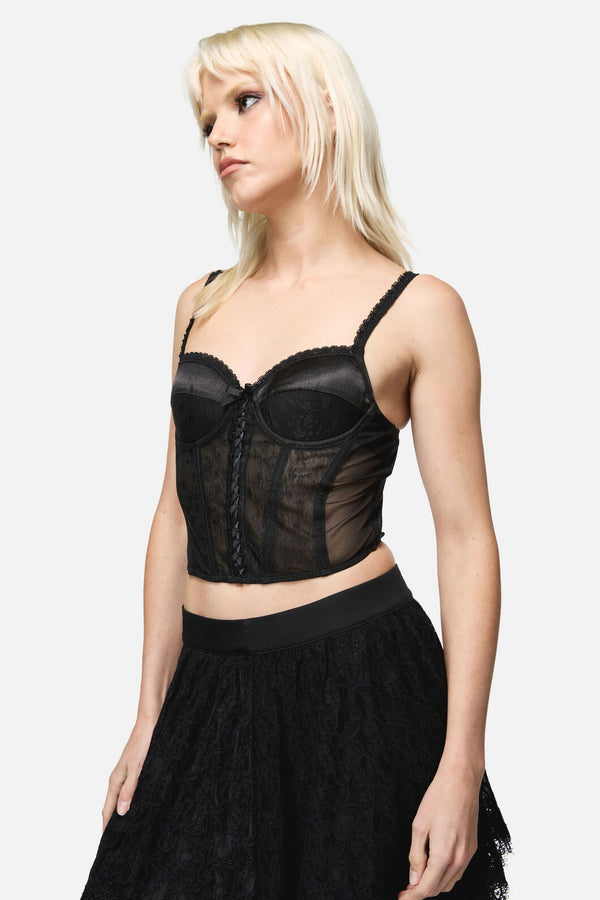 Dangerfield NZ - Constance Corset Top - black