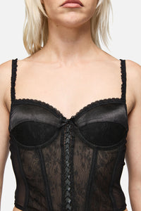 Dangerfield NZ - Constance Corset Top - black