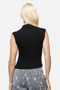 Dangerfield NZ - Constance Button Top - black