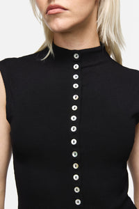 Dangerfield NZ - Constance Button Top - black