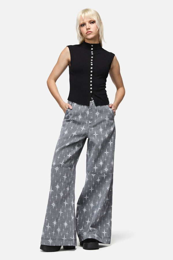 Dangerfield NZ - Constance Button Top - black