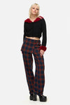 Dangerfield NZ - Jackalope Faux Fur Trim Cardi - black-red