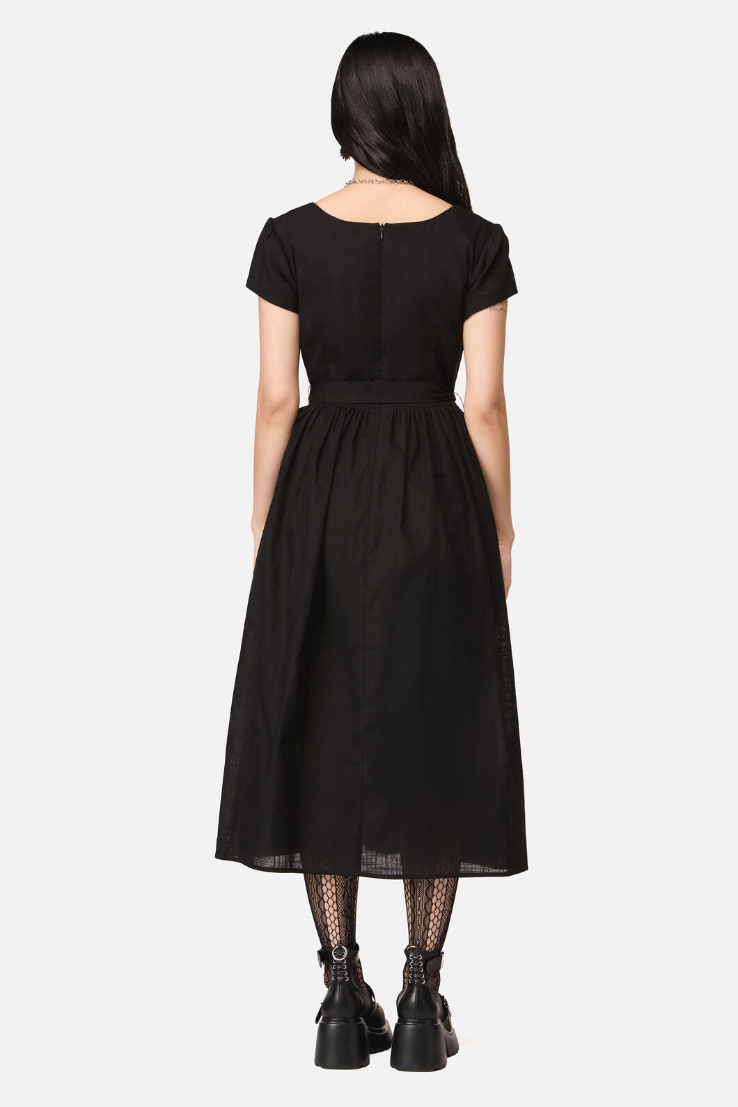 Dangerfield NZ - Strawberry Emb Dress - black