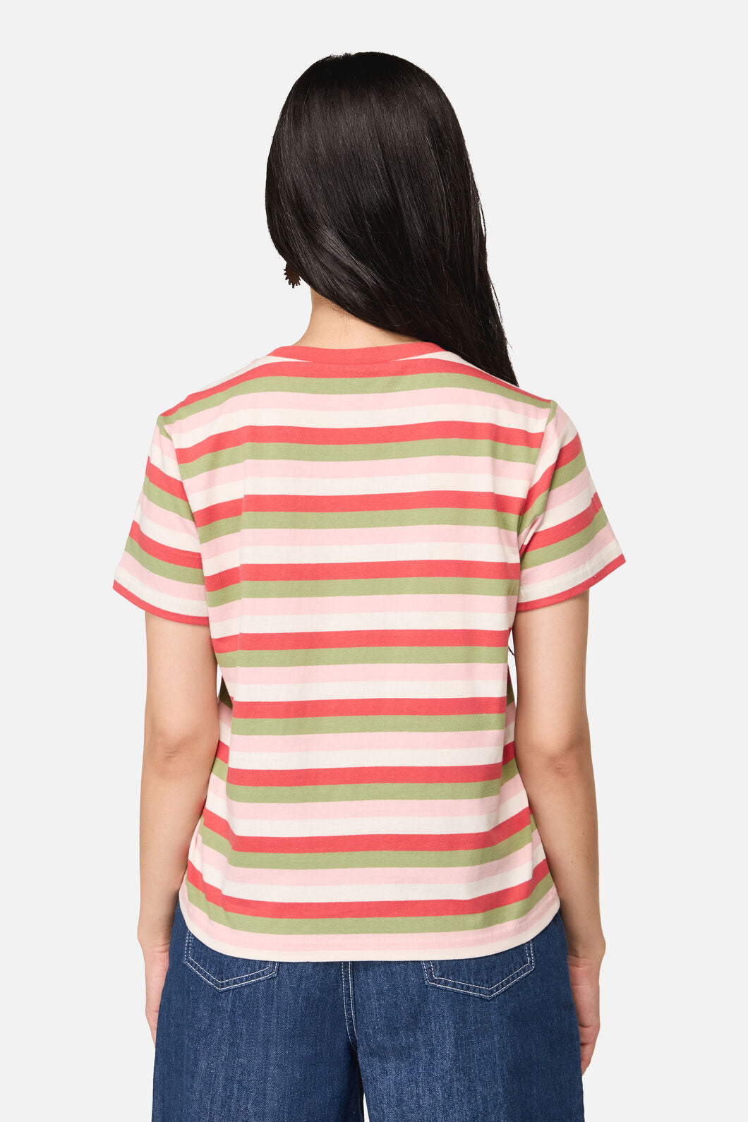 Dangerfield NZ - Strawberry Cat Pocket Tee - multi