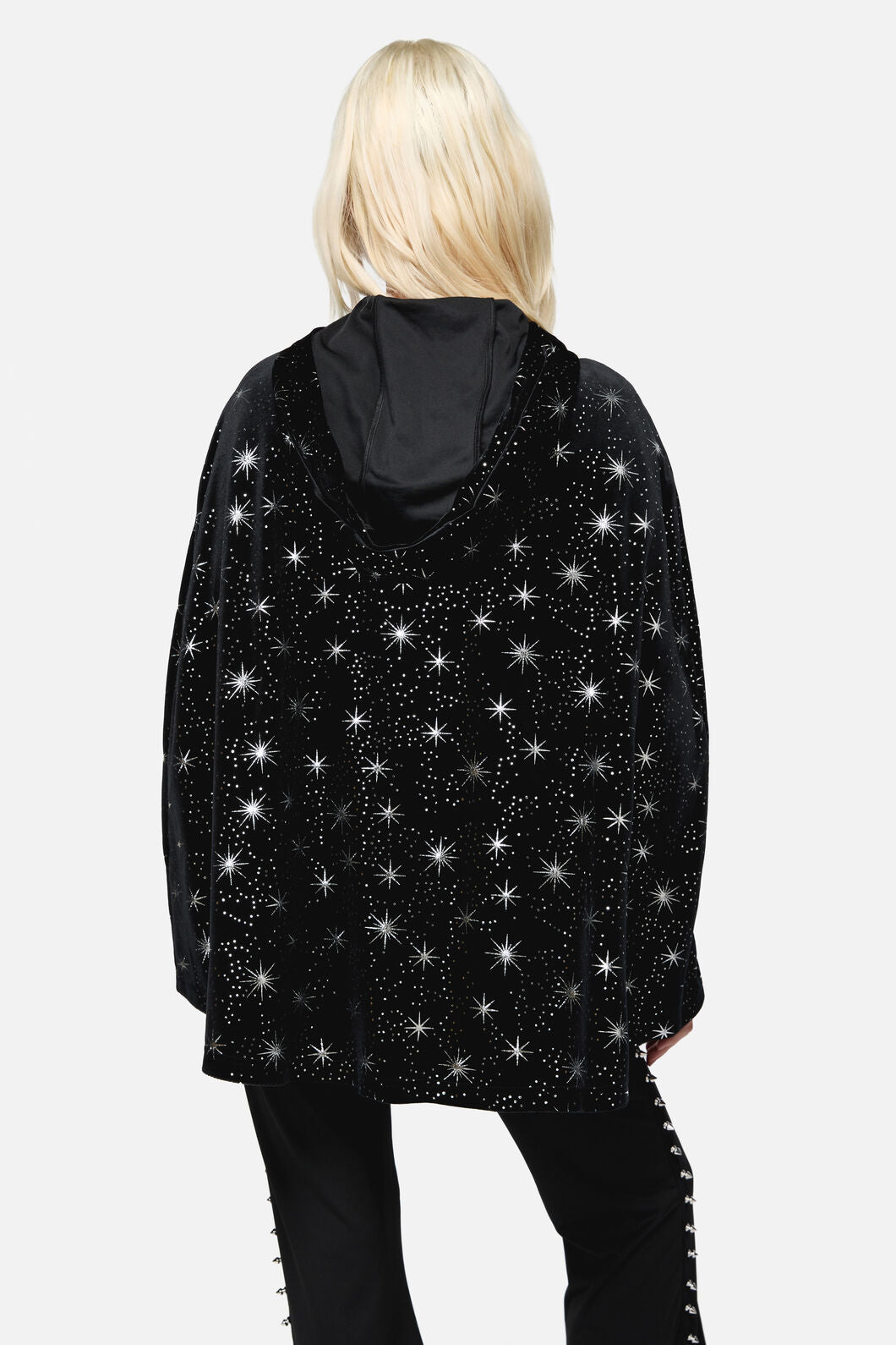 Dangerfield NZ - Odette Velour Goth Cloak - black
