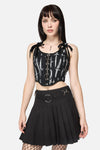 Dangerfield NZ - Dagger Goth Corset Top - black