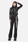 Dangerfield NZ - Dagger Goth Flare Pant - black