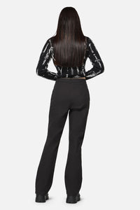 Dangerfield NZ - Dagger Goth Flare Pant - black