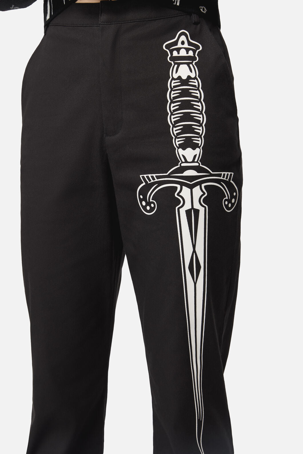 Dangerfield NZ - Dagger Goth Flare Pant - black