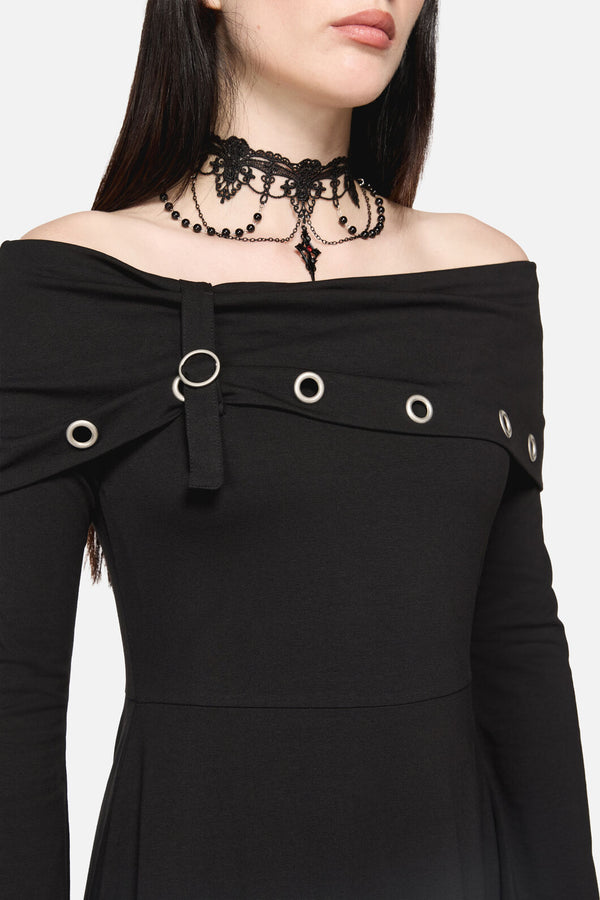 Dangerfield NZ - Avril Goth Maxi Dress - black