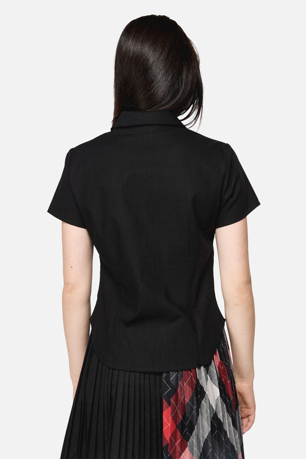 Dangerfield NZ - Armoured Goth Blouse - black
