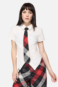 Dangerfield NZ - Armoured Goth Blouse - white