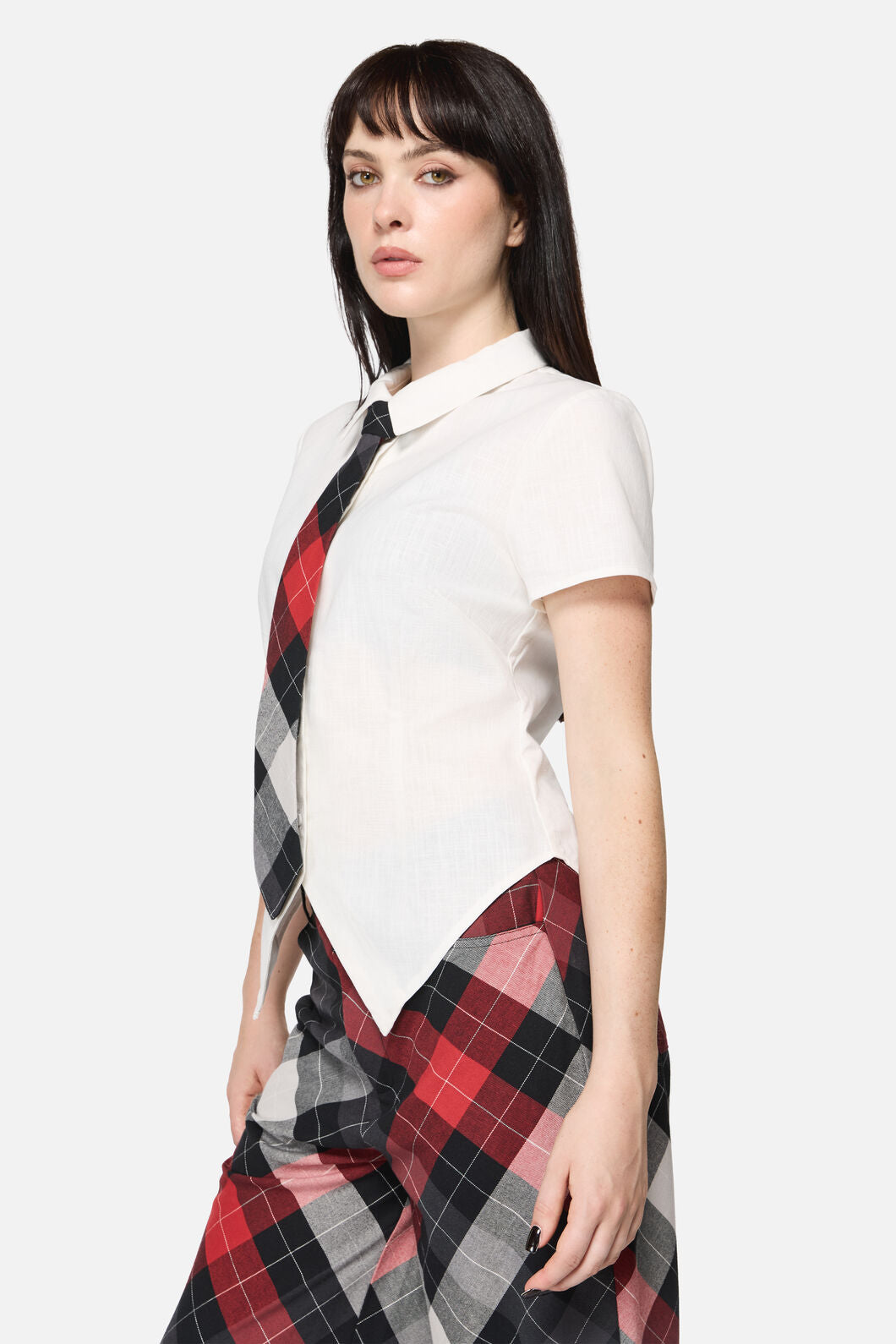 Dangerfield NZ - Armoured Goth Blouse - white