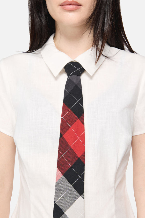 Dangerfield NZ - Armoured Goth Blouse - white