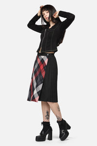 Dangerfield NZ - Trickster Goth Midi Skirt - multi