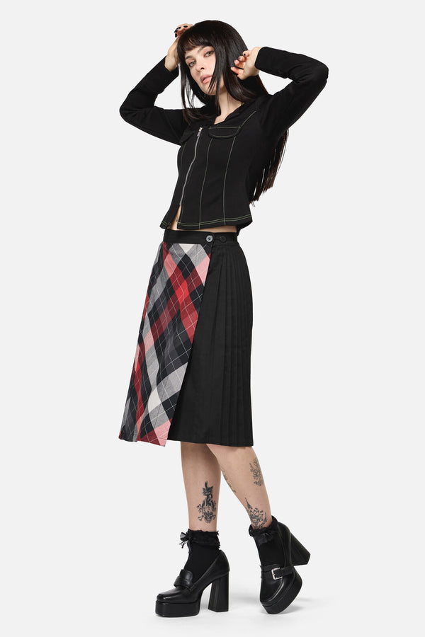 Dangerfield NZ - Trickster Goth Midi Skirt - multi