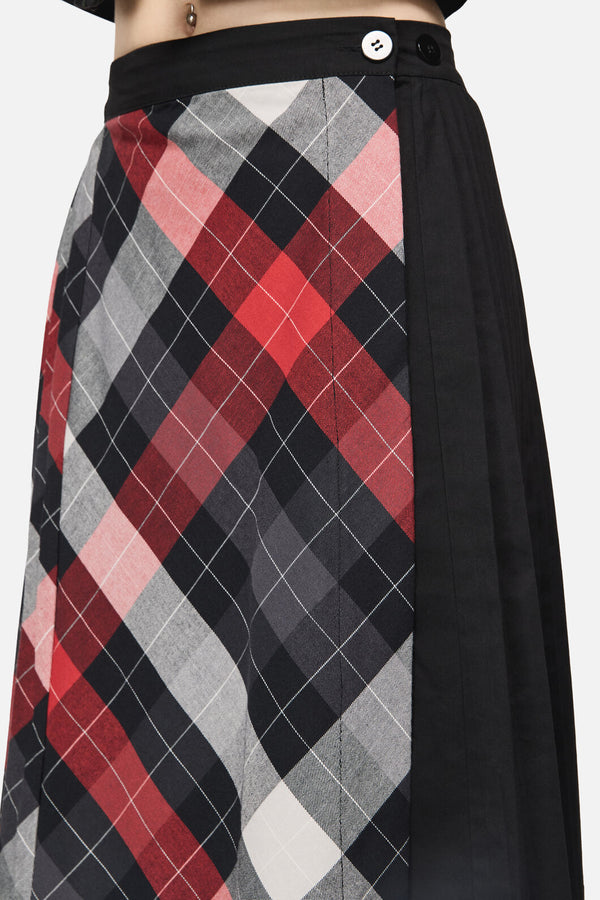 Dangerfield NZ - Trickster Goth Midi Skirt - multi