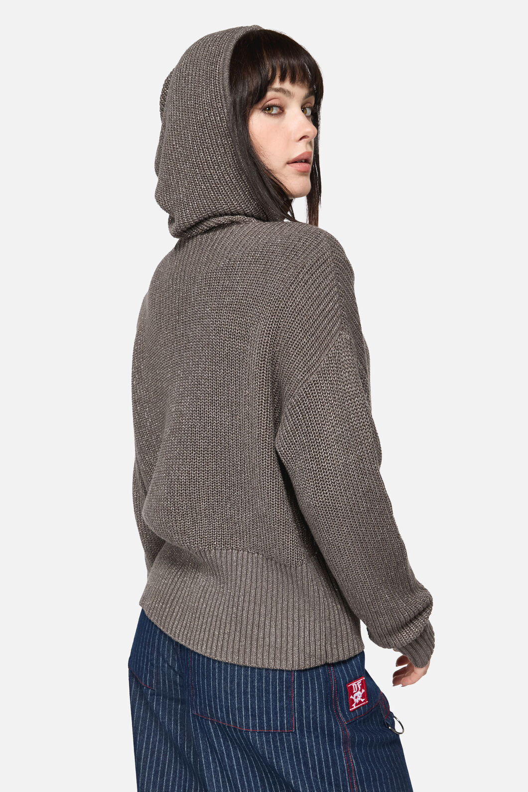 Dangerfield NZ - Armoured Goth Zip Cardigan - grey