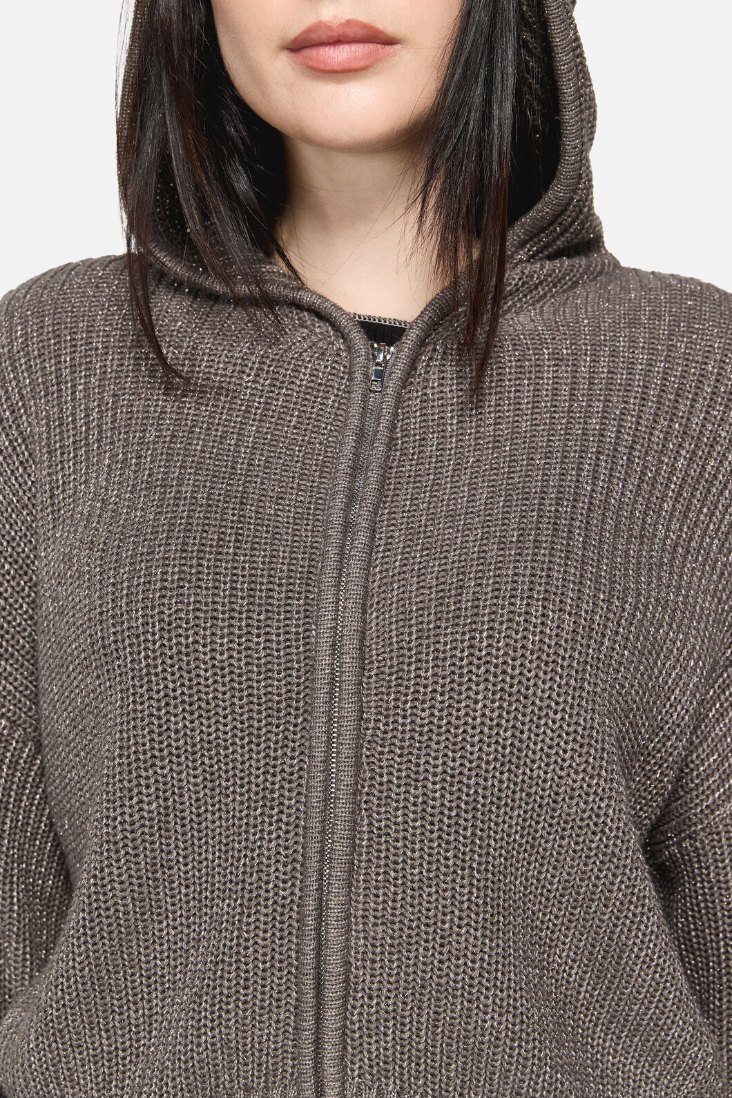 Dangerfield NZ - Armoured Goth Zip Cardigan - grey