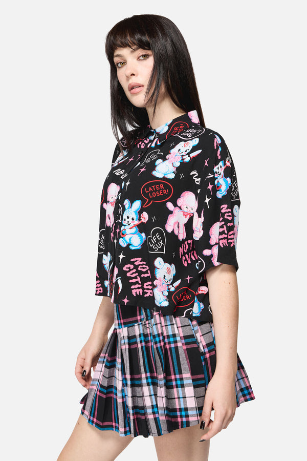 Dangerfield NZ - Creeps Goth Blouse - black