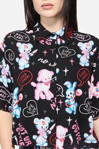 Dangerfield NZ - Creeps Goth Blouse - black