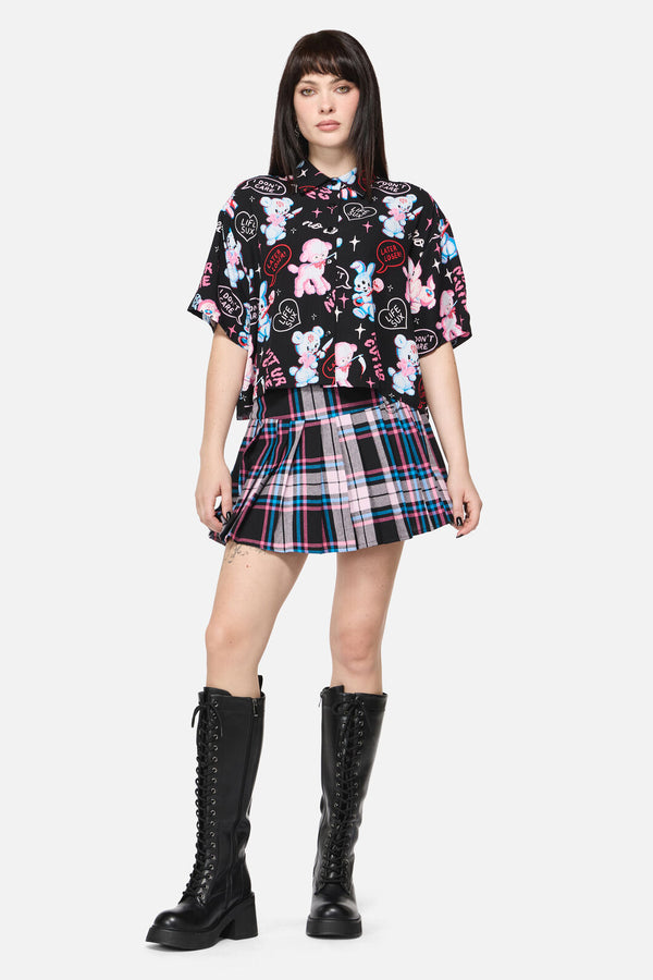 Dangerfield NZ - Creeps Goth Blouse - black