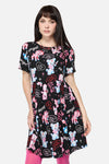 Dangerfield NZ - Creeps Goth Babydoll Dress - black