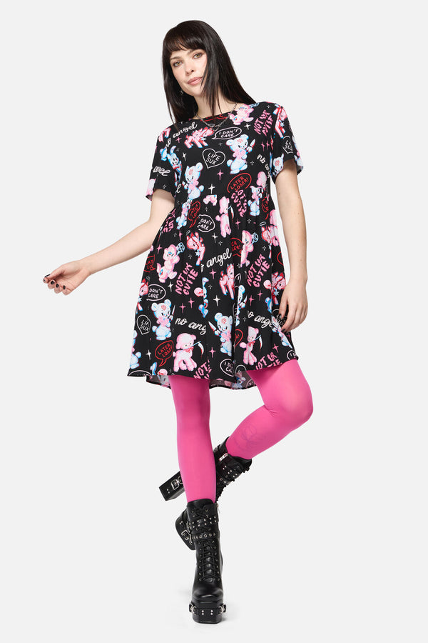 Dangerfield NZ - Creeps Goth Babydoll Dress - black