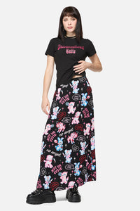 Dangerfield NZ - Creeps Goth Midi Skirt - black