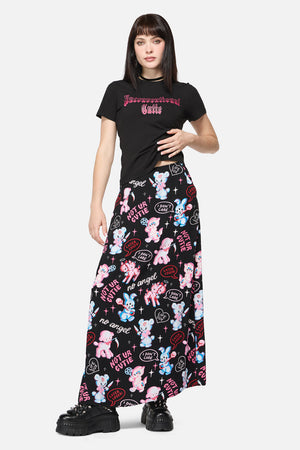 Dangerfield NZ - Creeps Goth Midi Skirt - black