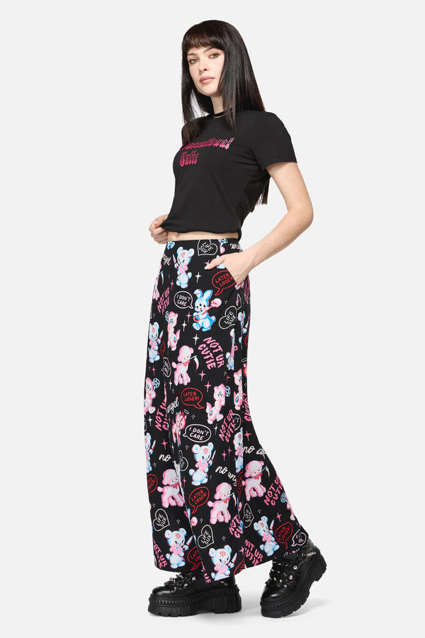 Dangerfield NZ - Creeps Goth Midi Skirt - black