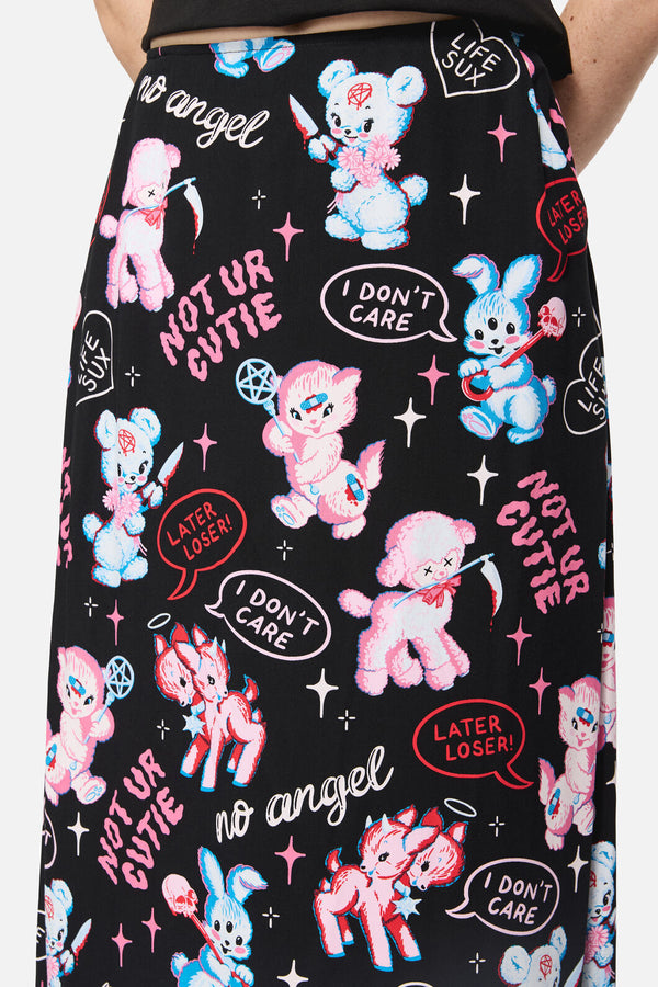 Dangerfield NZ - Creeps Goth Midi Skirt - black
