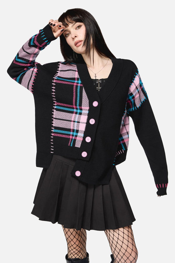 Dangerfield NZ - Spliced Goth Cardigan - multi