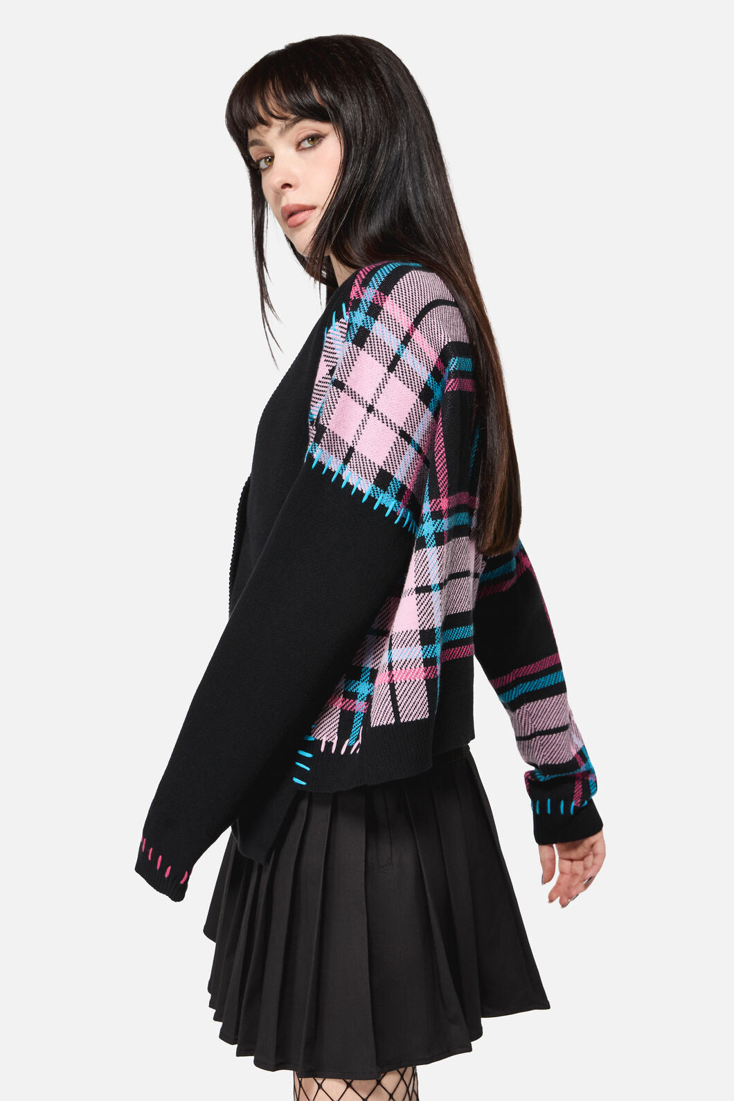 Dangerfield NZ - Spliced Goth Cardigan - multi