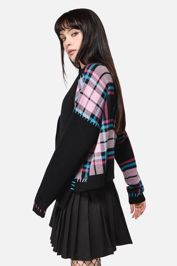 Dangerfield NZ - Spliced Goth Cardigan - multi