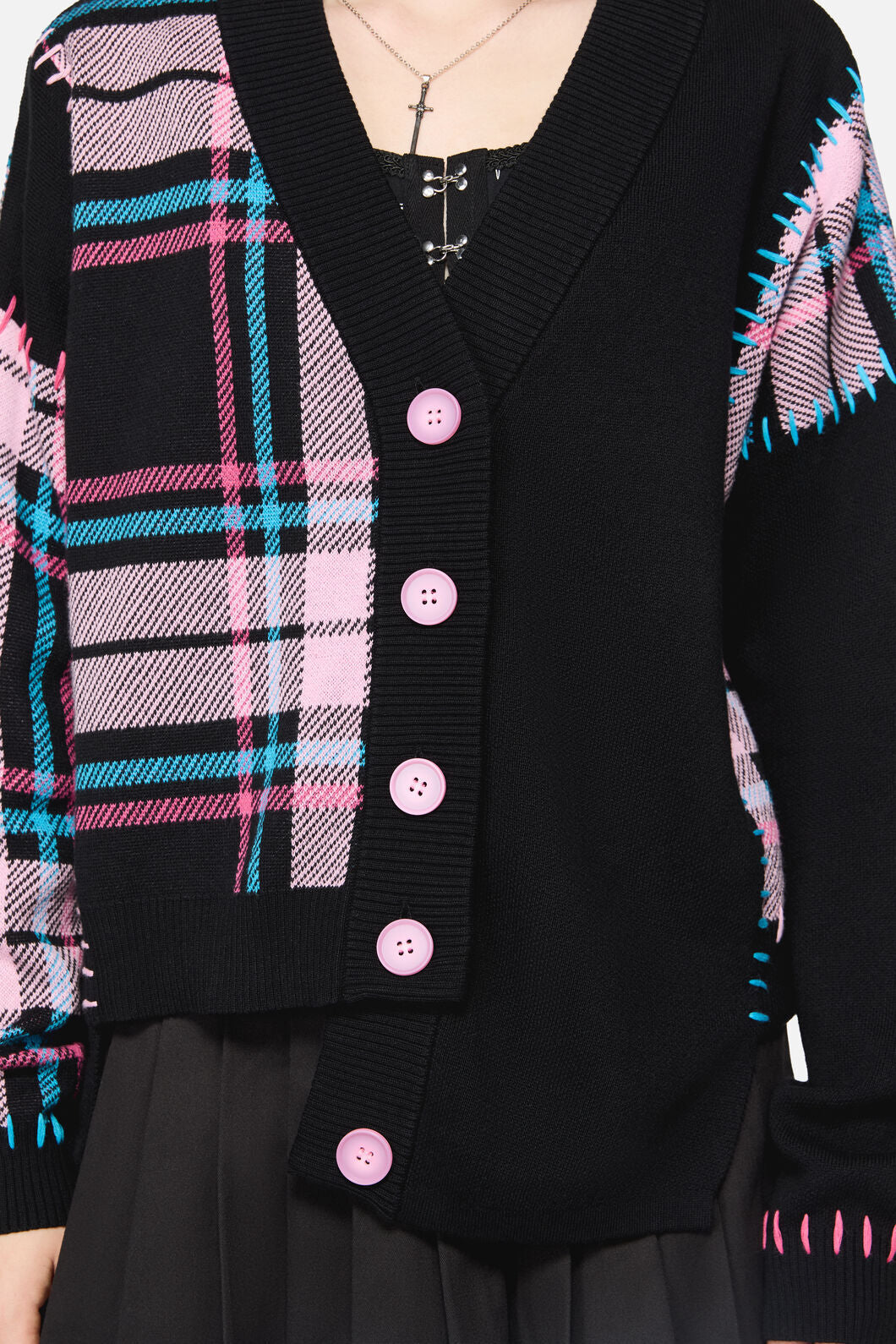 Dangerfield NZ - Spliced Goth Cardigan - multi