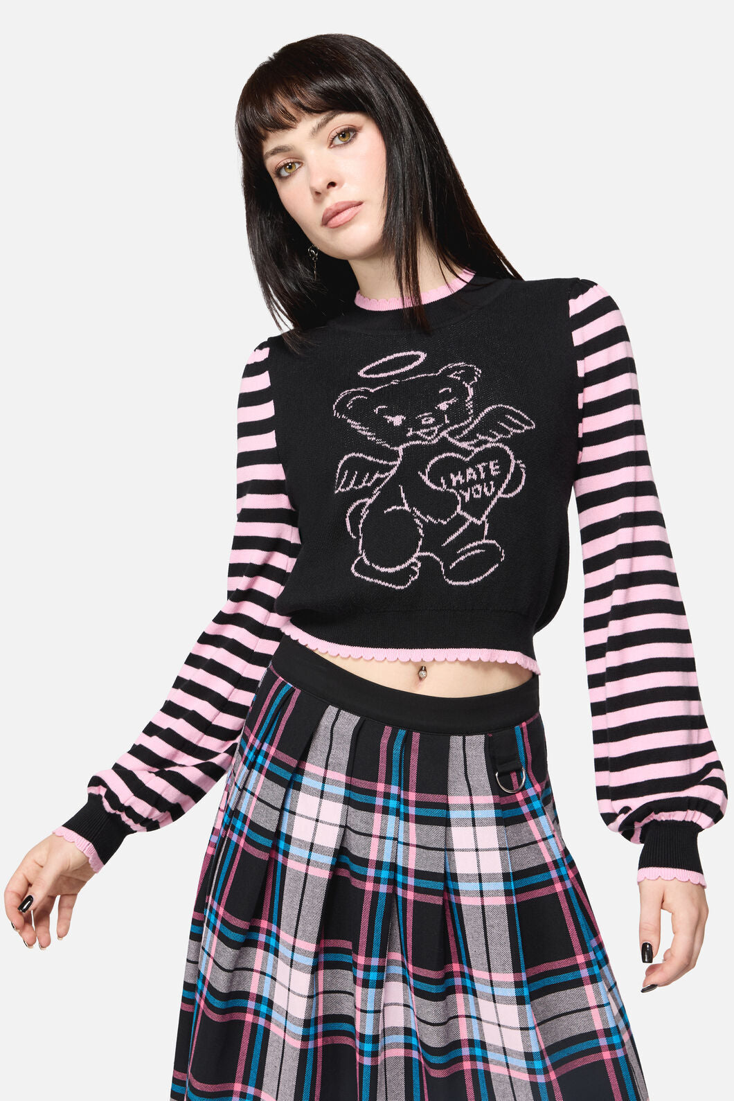 Dangerfield NZ - Hater Goth Knit - black-pink