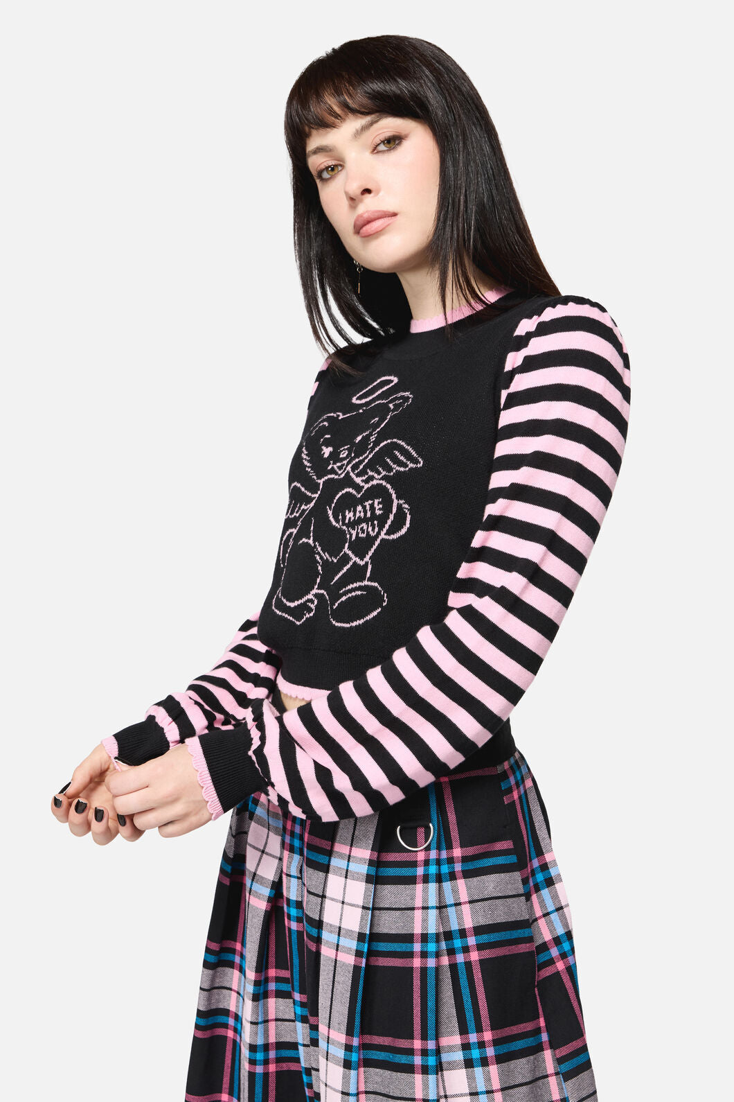 Dangerfield NZ - Hater Goth Knit - black-pink