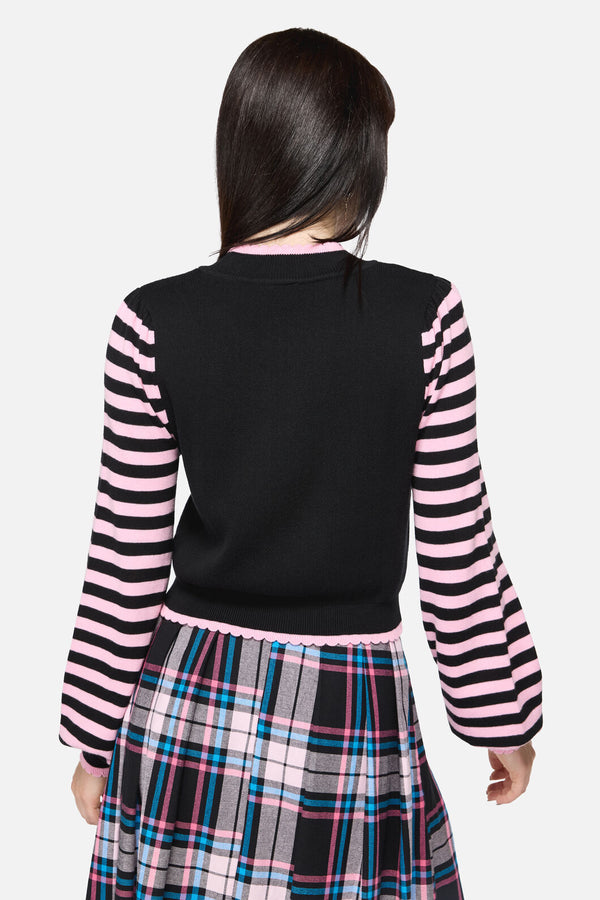 Dangerfield NZ - Hater Goth Knit - black-pink