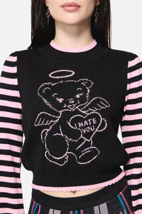 Dangerfield NZ - Hater Goth Knit - black-pink