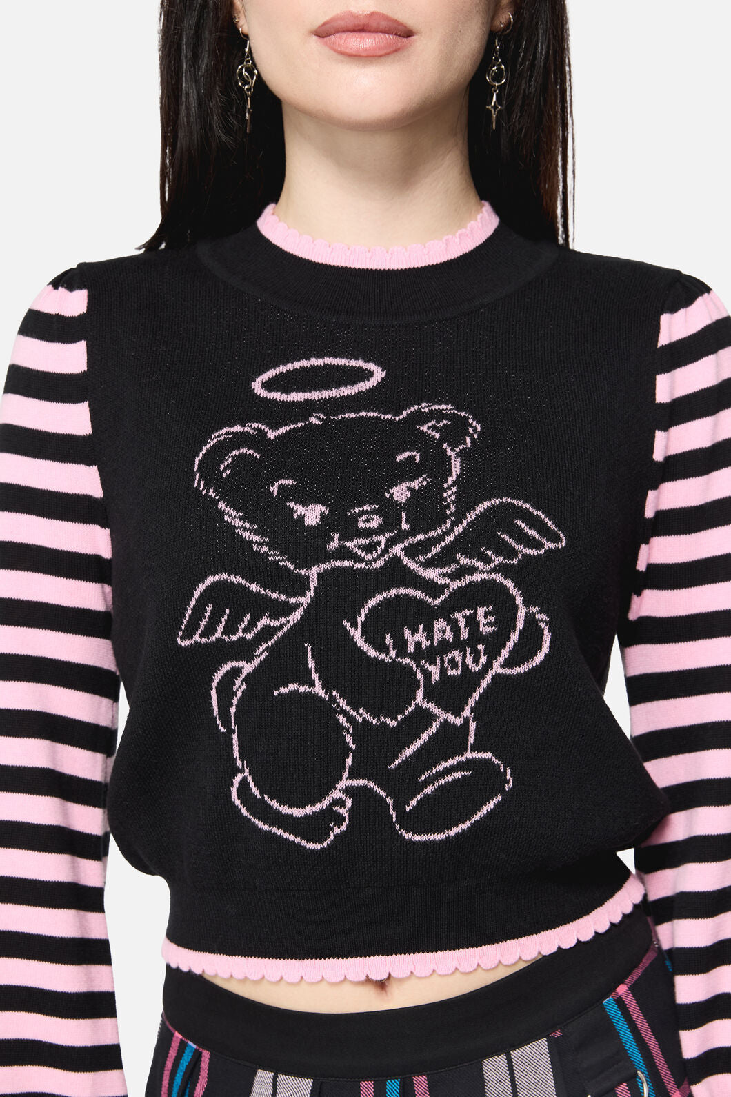 Dangerfield NZ - Hater Goth Knit - black-pink