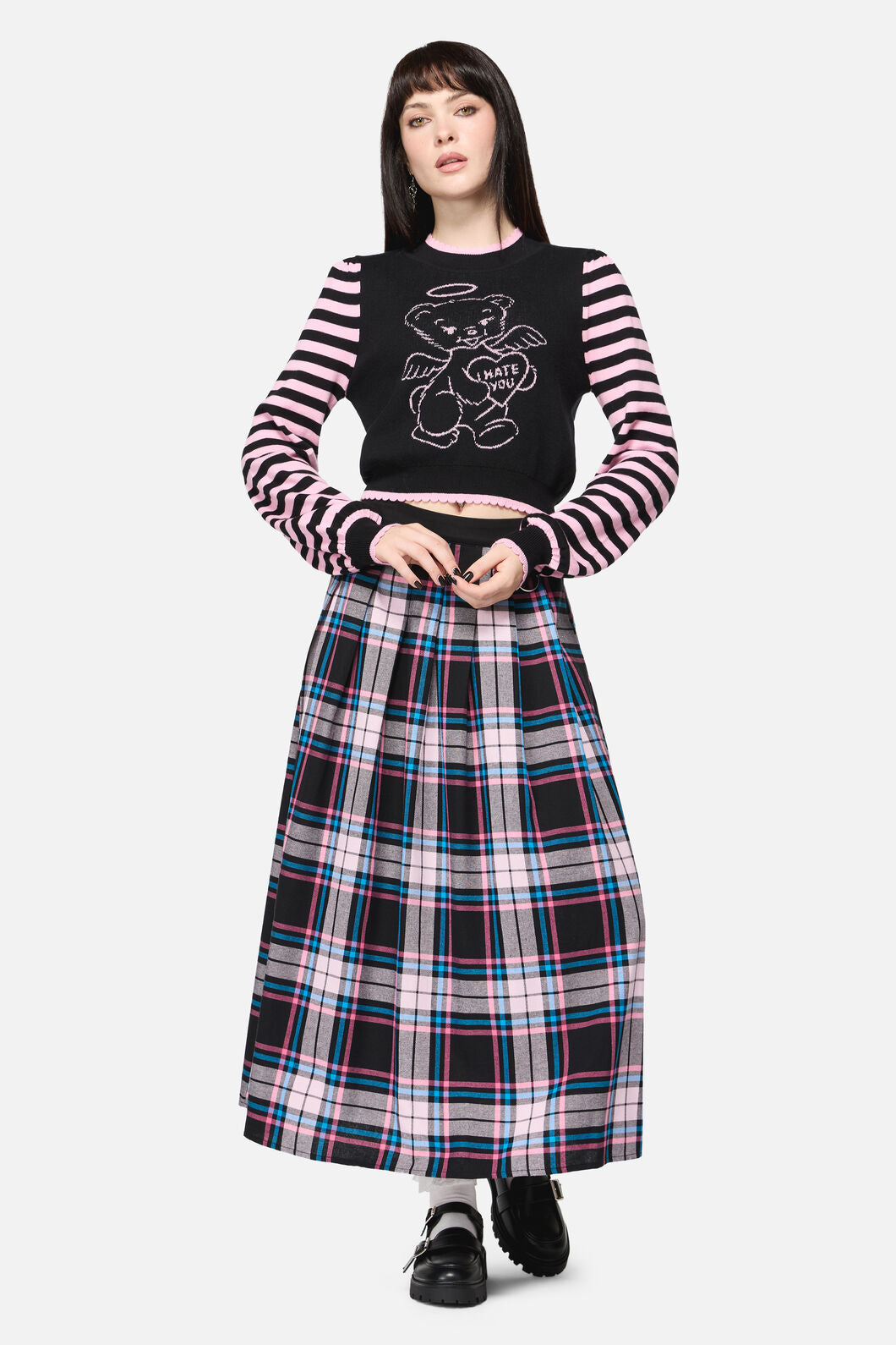 Dangerfield NZ - Hater Goth Knit - black-pink
