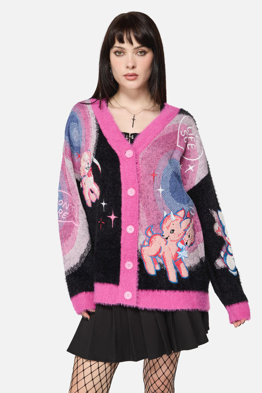 Dangerfield NZ - Creeps Goth Cardigan - multi