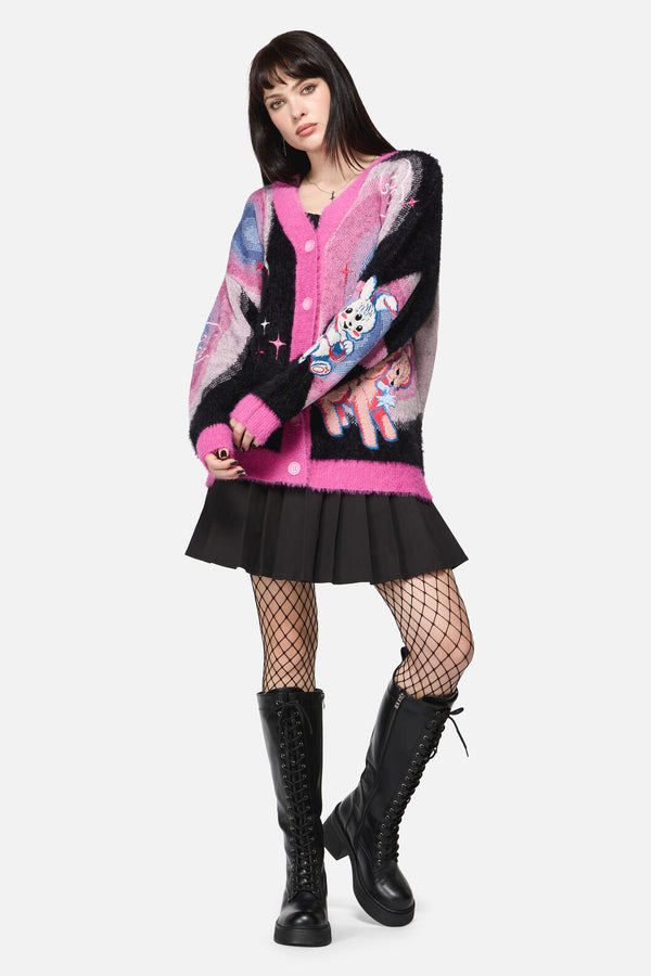 Dangerfield NZ - Creeps Goth Cardigan - multi